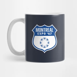 Expo '67 Montreal World's Fair Retro Shield (Blue) Mug